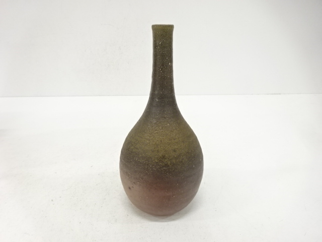  備前焼　藤原謙造　一輪花入